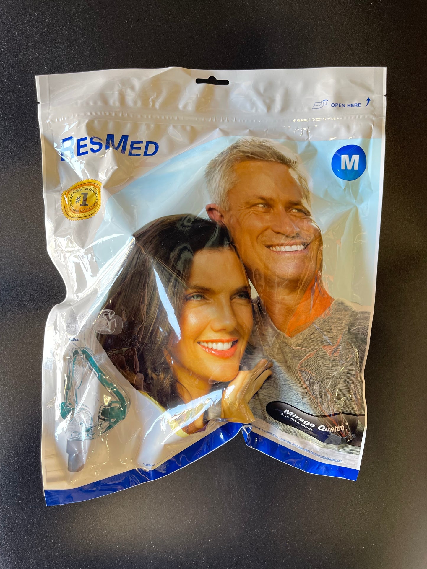 ResMed Mirage Quattro Full Face CPAP Mask with Headgear