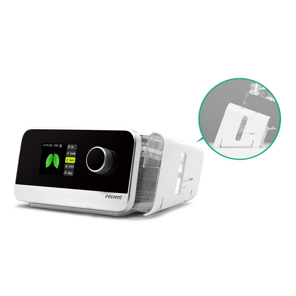 Resvent IBreeze Auto CPAP Machine With Heated Humidifier - Refurbished