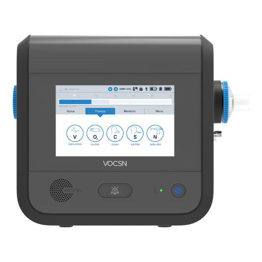VOCSN® V+Pro® Portable Ventilator with O2 Concentrator, Cough, Suction, Nebulizer, Extra High-Pressure O2 Capability - Certified Pre-Owned