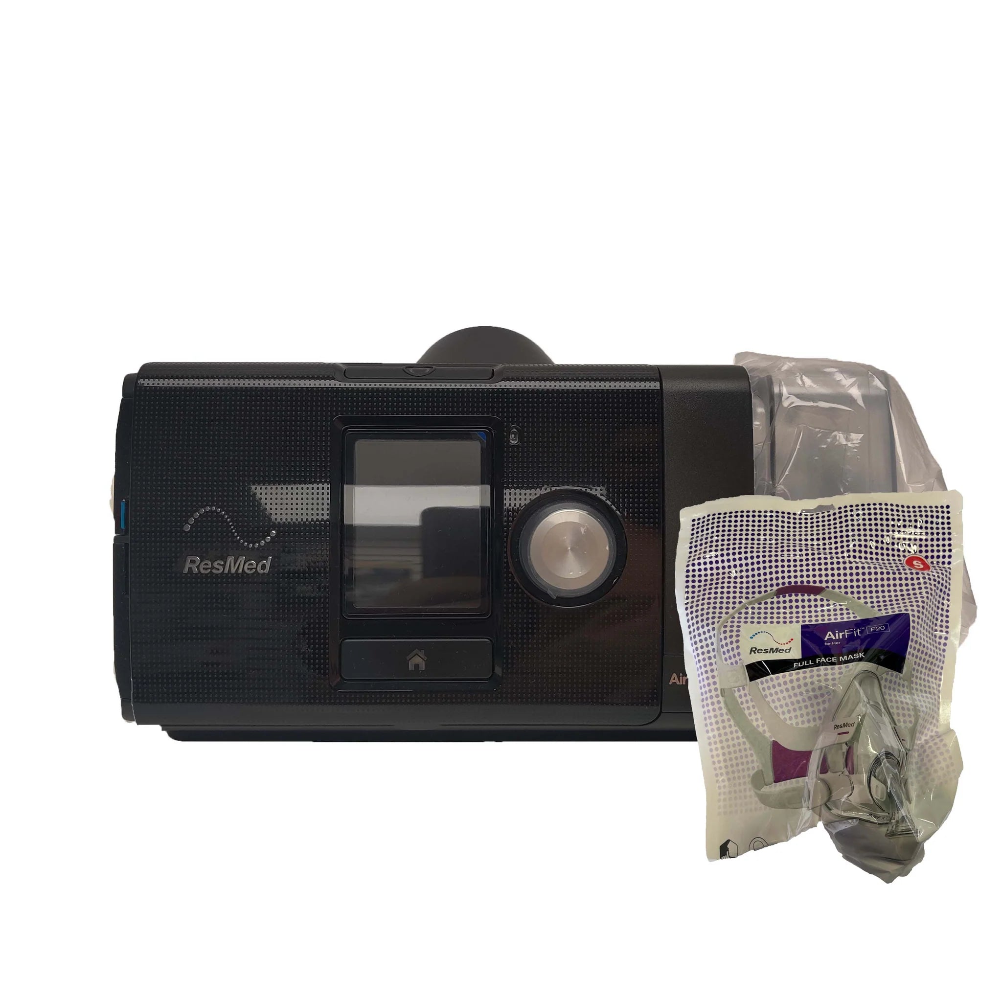 ResMed AirSense 10 AutoSet CPAP Bundle w/ClimateLineAir Tubing & AirFit F20