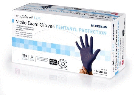 McKesson Nitrile Exam Gloves Fentanyl Protection - 250 Per Box